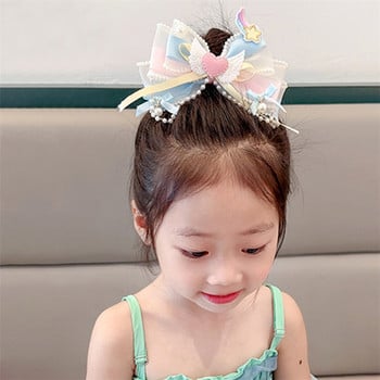 Κορίτσια Sweet Cute Angel Wings Hair Clips φουρκέτα Παιδικά Pearl Hair Clips Hairpin Baby Princess Headdress Αξεσουάρ μαλλιών