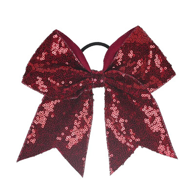 18*19 cm-es lány hajpánt lányoknak szalagos pompomlány haj masni flitter gyöngyökkel Gyerek csokorcsomós lófarok tartó női elasztikus hajnyakkendő