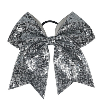 18*19 cm-es lány hajpánt lányoknak szalagos pompomlány haj masni flitter gyöngyökkel Gyerek csokorcsomós lófarok tartó női elasztikus hajnyakkendő