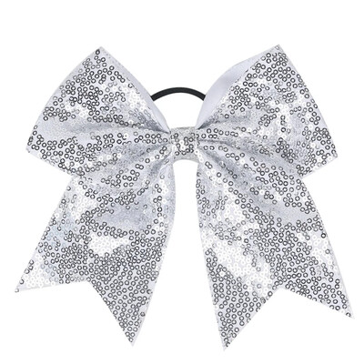 18*19 cm-es lány hajpánt lányoknak szalagos pompomlány haj masni flitter gyöngyökkel Gyerek csokorcsomós lófarok tartó női elasztikus hajnyakkendő