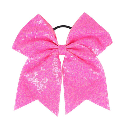 18*19 cm-es lány hajpánt lányoknak szalagos pompomlány haj masni flitter gyöngyökkel Gyerek csokorcsomós lófarok tartó női elasztikus hajnyakkendő