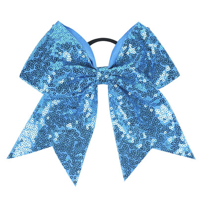 18*19 cm-es lány hajpánt lányoknak szalagos pompomlány haj masni flitter gyöngyökkel Gyerek csokorcsomós lófarok tartó női elasztikus hajnyakkendő