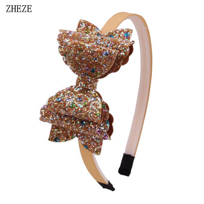 Divatos flitteres bőr hajpánt lányoknak 10 mm-es szalagos hajpánt gyerekeknek hajkiegészítők barkácsolás fejfedők számára