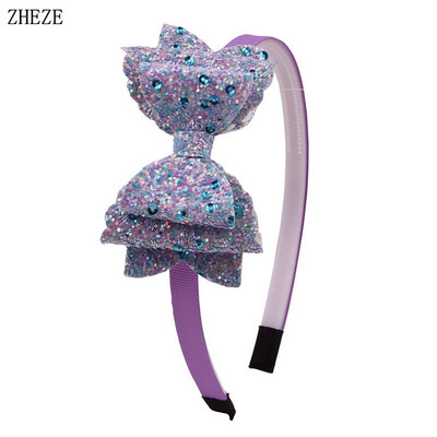 Divatos flitteres bőr hajpánt lányoknak 10 mm-es szalagos hajpánt gyerekeknek hajkiegészítők barkácsolás fejfedők számára