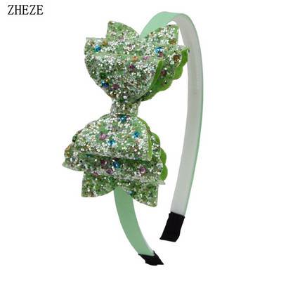 Divatos flitteres bőr hajpánt lányoknak 10 mm-es szalagos hajpánt gyerekeknek hajkiegészítők barkácsolás fejfedők számára