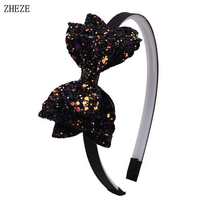 Divatos flitteres bőr hajpánt lányoknak 10 mm-es szalagos hajpánt gyerekeknek hajkiegészítők barkácsolás fejfedők számára