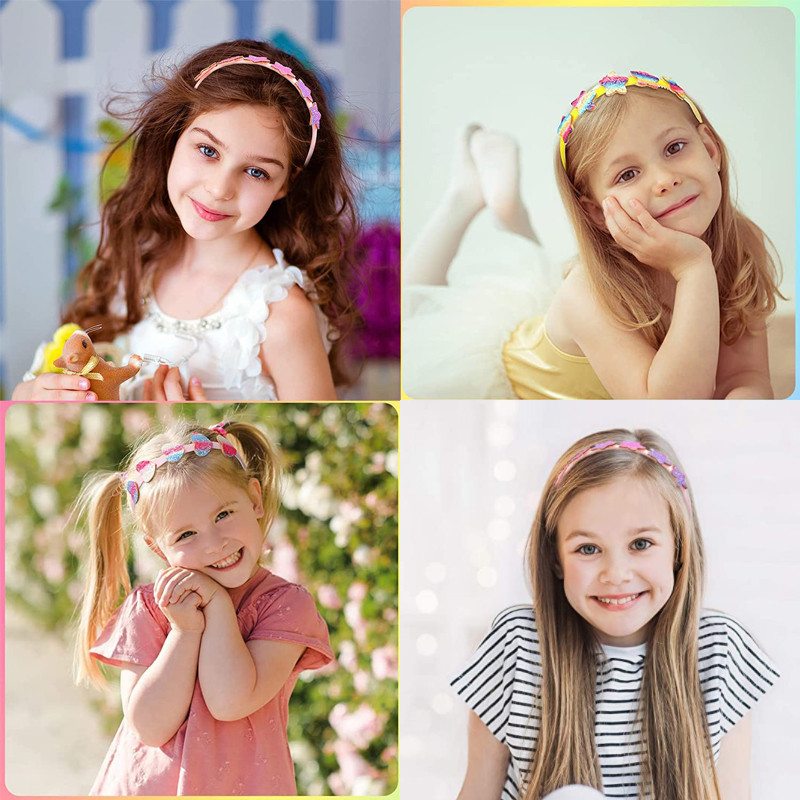 Divatos flitteres bőr hajpánt lányoknak 10 mm-es szalagos hajpánt gyerekeknek hajkiegészítők barkácsolás fejfedők számára