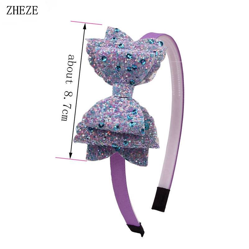 Divatos flitteres bőr hajpánt lányoknak 10 mm-es szalagos hajpánt gyerekeknek hajkiegészítők barkácsolás fejfedők számára