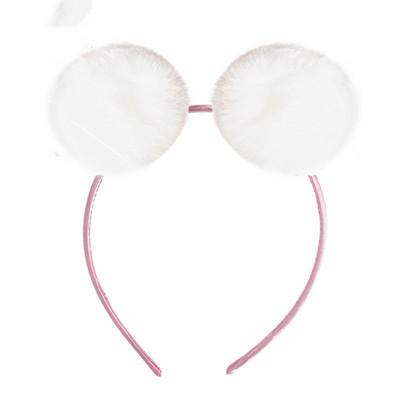 Dječja traka za kosu slatkih boja od lažnog lisičjeg zečjeg krzna Ručno rađena djevojačka traka za kosu slatki jednorog Traka za kosu Ženski modni dodaci