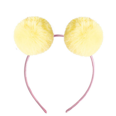 Dječja traka za kosu slatkih boja od lažnog lisičjeg zečjeg krzna Ručno rađena djevojačka traka za kosu slatki jednorog Traka za kosu Ženski modni dodaci