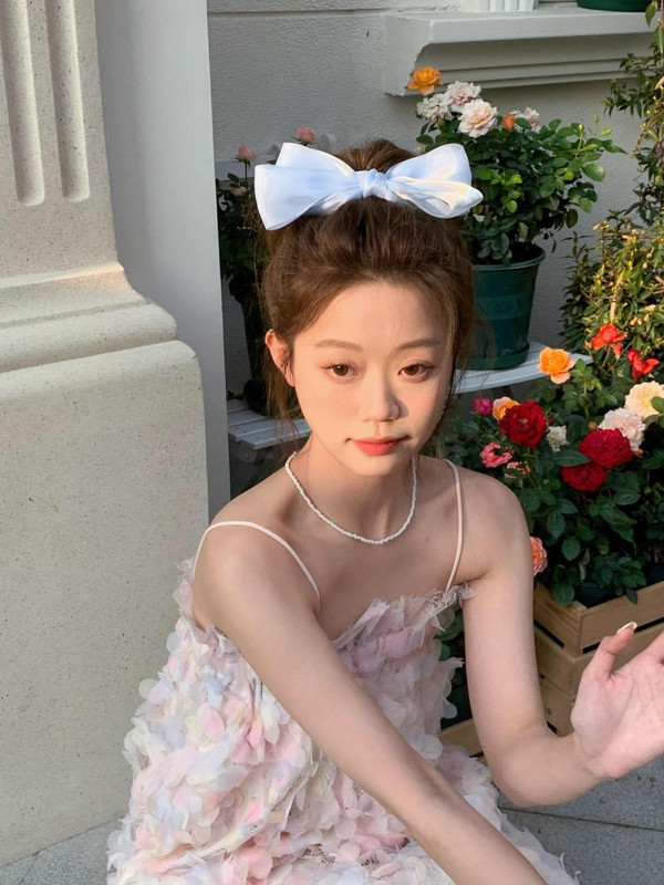 Édes kék fényes szatén masnis hajcsat Nagy szalag masni Barrette egyszínű sál Hajtű lófarok klip Haj kiegészítők