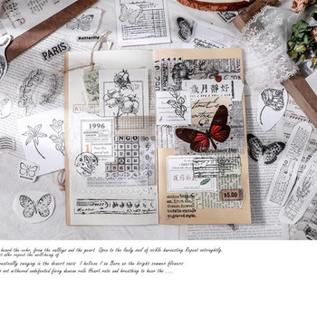 Προμήθειες Scrapbooking Πεταλούδα Διαφανής Σφραγίδα σιλικόνης Διακόσμηση Λεύκωμα Λεύκωμα DIY Άλμπουμ περιοδικών ανάγλυφες σφραγίδες σφραγίδα