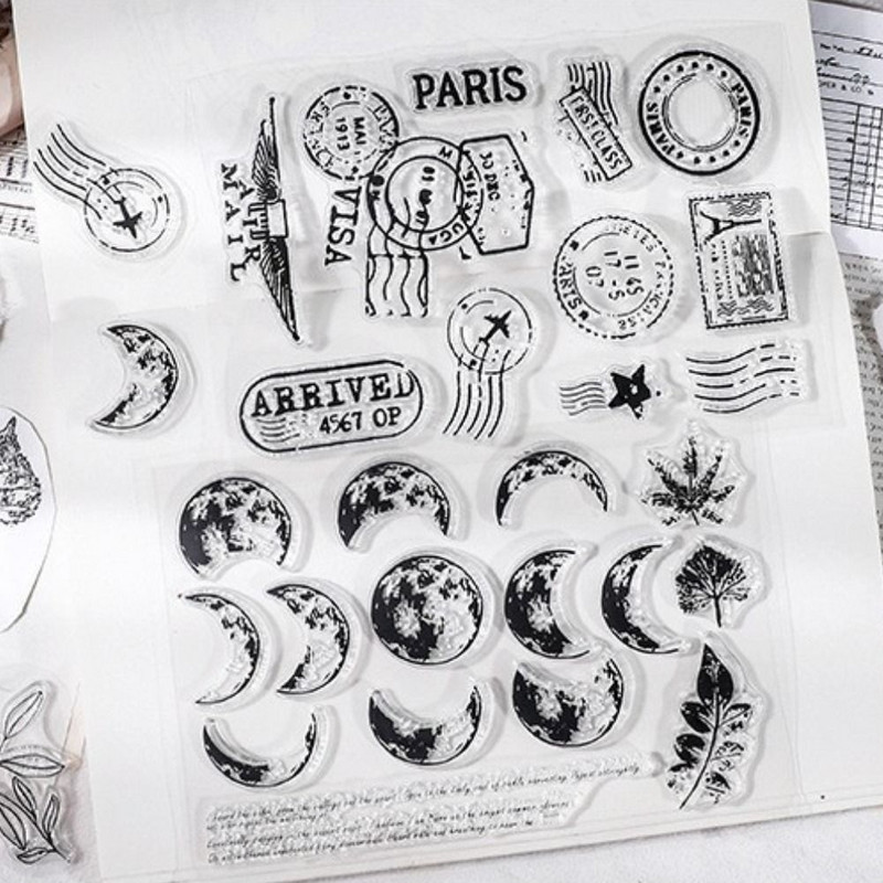 Rechizite Scrapbooking Fluture Ștampila din silicon transparent Decorare album de însemnări DIY Jurnal Albume Sigilii în relief Ștampila