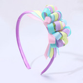 Cute Flower Hair Hoop Boutique Kids Hairbands Sweet Ribbon Headbands Boutique Headwear για κορίτσια Αξεσουάρ μαλλιών Εργαλεία styling μαλλιών