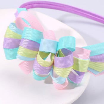 Cute Flower Hair Hoop Boutique Kids Hairbands Sweet Ribbon Headbands Boutique Headwear για κορίτσια Αξεσουάρ μαλλιών Εργαλεία styling μαλλιών