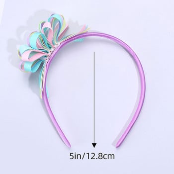 Cute Flower Hair Hoop Boutique Kids Hairbands Sweet Ribbon Headbands Boutique Headwear για κορίτσια Αξεσουάρ μαλλιών Εργαλεία styling μαλλιών