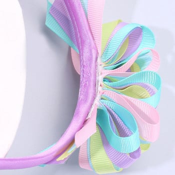 Cute Flower Hair Hoop Boutique Kids Hairbands Sweet Ribbon Headbands Boutique Headwear για κορίτσια Αξεσουάρ μαλλιών Εργαλεία styling μαλλιών