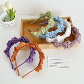 Temperamen fejfedők hajkiegészítők tavaszi nyár hálós selyem hajpánt koreai stílusú hajpánt női fejpánt masni tündér hajkarika