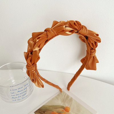 Temperamen fejfedők hajkiegészítők tavaszi nyár hálós selyem hajpánt koreai stílusú hajpánt női fejpánt masni tündér hajkarika