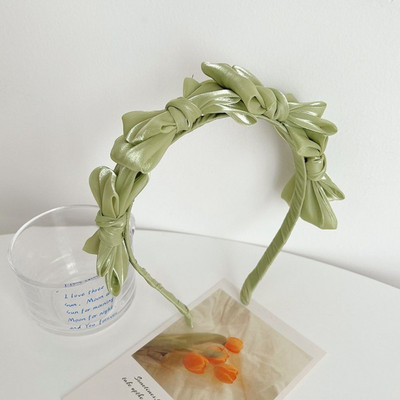 Temperamen fejfedők hajkiegészítők tavaszi nyár hálós selyem hajpánt koreai stílusú hajpánt női fejpánt masni tündér hajkarika