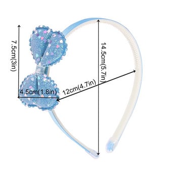 Μόδα γκλίτερ παπιγιόν Κοριτσίστικα Kpop Dots Πλαστικό ύφασμα πολύχρωμο κότσο με τόξο Παιδικό πάρτι γενεθλίων Hairband Αξεσουάρ μαλλιών