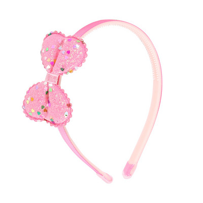 Divat csillogó csokornyakkendő fejpánt lányoknak Kpop pöttyök műanyag kendő színes masnicsomó hajpánt gyerekeknek születésnapi parti haj kiegészítők