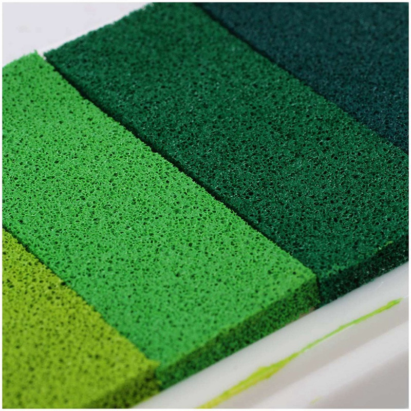 2 X Inkpad Craft Multi Gradient Green, 4 krāsu tintes zīmoga spilventiņi uz eļļas bāzes