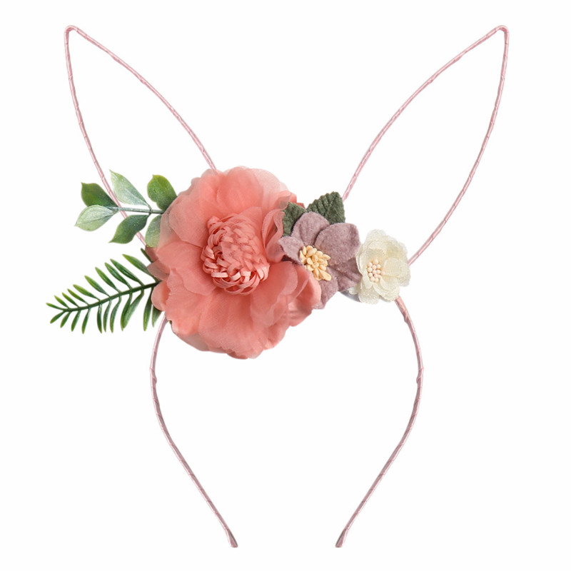 Hamis virág hajpántok lányoknak Boutique mesterséges organza virágos fejpánt Princess Party fejfedők gyerekeknek hajkiegészítők