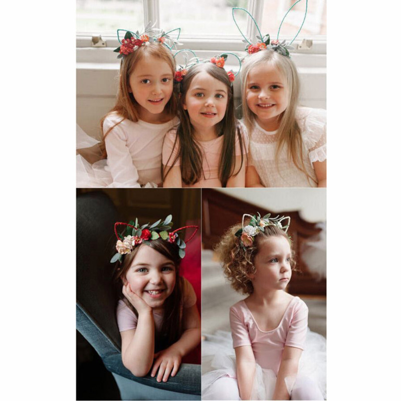 Hamis virág hajpántok lányoknak Boutique mesterséges organza virágos fejpánt Princess Party fejfedők gyerekeknek hajkiegészítők