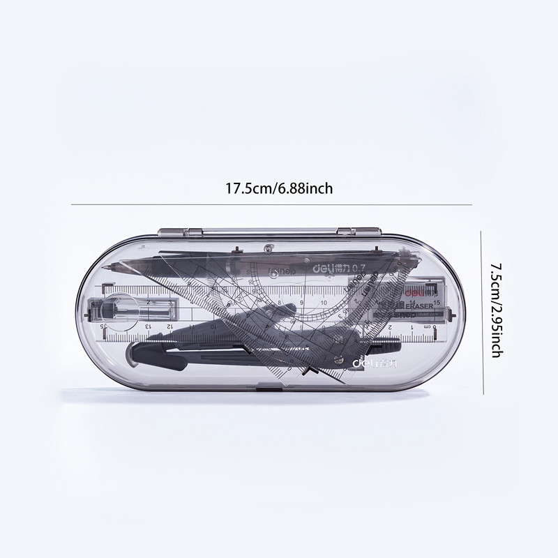 8db matematikai készlet Iránytű ólomegyenes vonalzó kombináció Diákoknak 2024 Iskolai felszerelések Aranyos matematikai rajz mérőeszköz