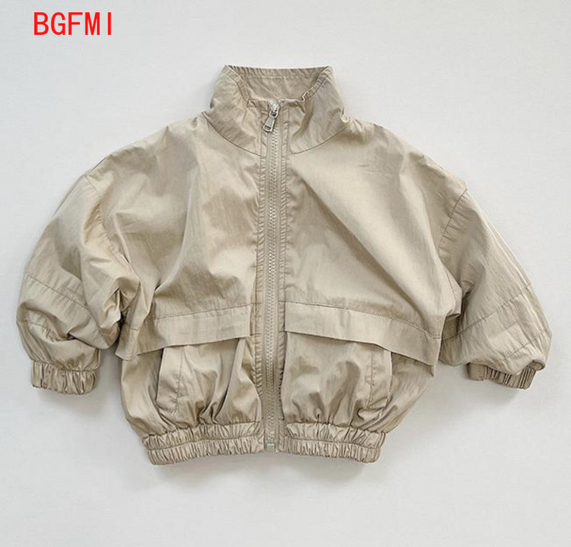 Koreai Gyermekruházat Őszi 2-9Y tavaszi kabát fiúk vékony kabát baba lány napvédő kabátok gyerek dzsekik lányoknak