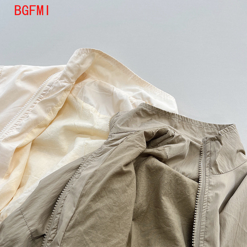 Koreai Gyermekruházat Őszi 2-9Y tavaszi kabát fiúk vékony kabát baba lány napvédő kabátok gyerek dzsekik lányoknak