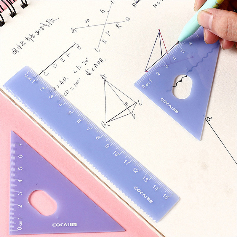 4 buc/set set de rigle plastic geometrie matematică desen busolă papetărie rigle matematice pentru elev de școală