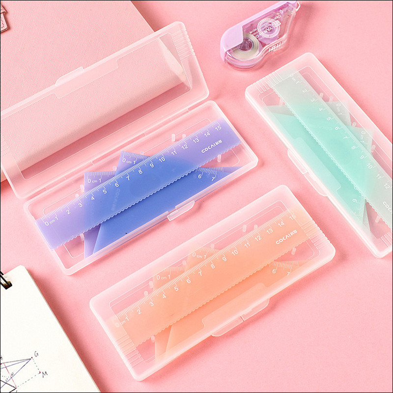 4 buc/set set de rigle plastic geometrie matematică desen busolă papetărie rigle matematice pentru elev de școală