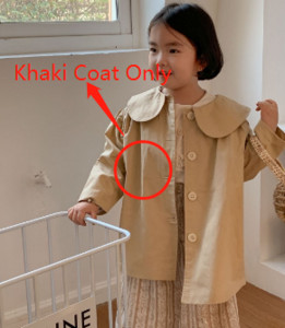 8575 Gyermek széldzseki kabát 2024 tavaszi őszi koreai hajtóka, kislány dzseki, egysoros hosszú kabát Trench