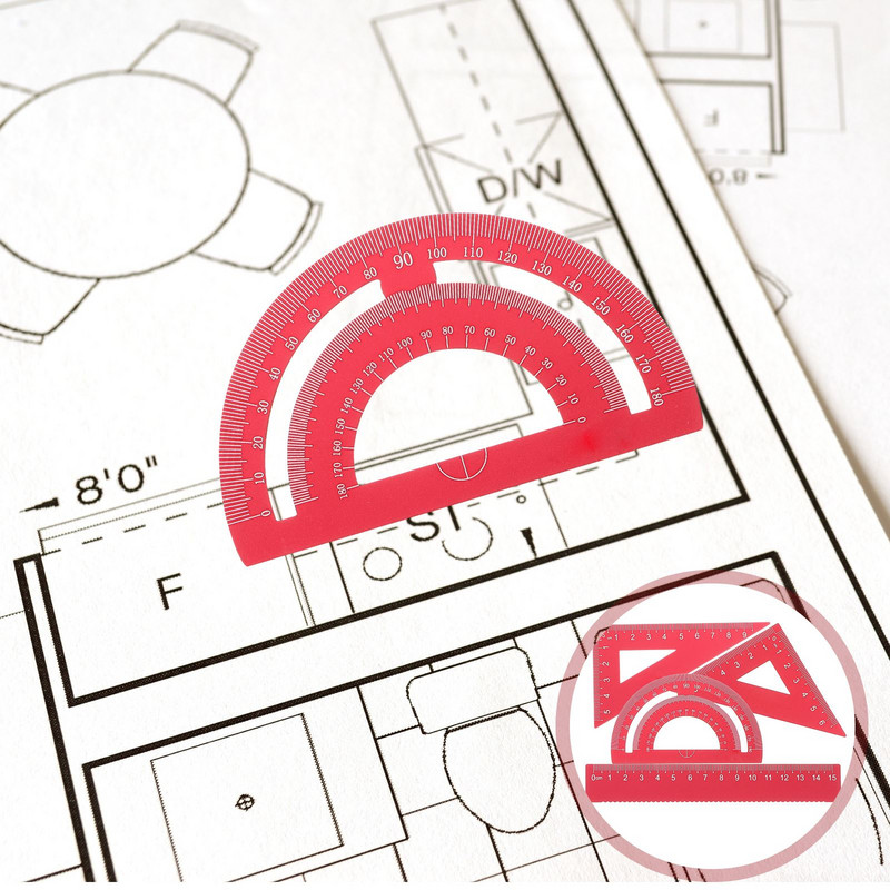 1 4 GAB DIY metāla lineālu komplekts Biroja lineāla kancelejas piederumu komplekts Trīsstūrveida plākšņu transportiera testēšanas lineāls skolēniem, studentiem sudraba krāsā