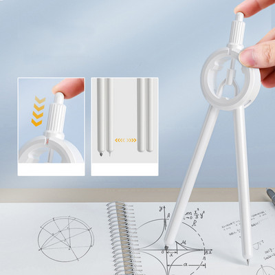 Radius Display NBX Busolă Creion Boussole Creion mecanic Desenare Matematică Geometrie Instrumente Rechizite școlare Desen Compas