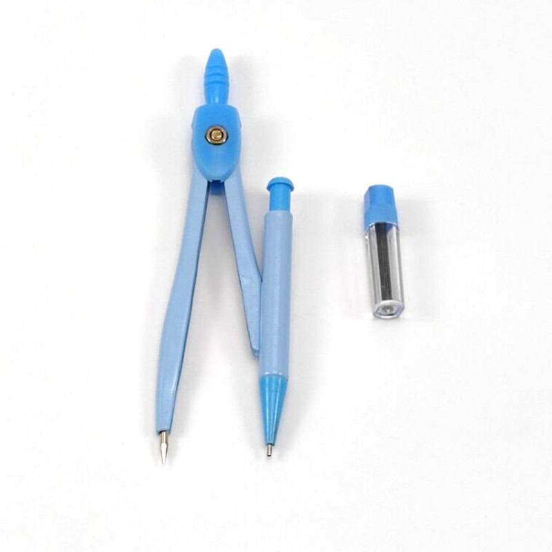 Iskolai felszerelések iránytűk ceruzával, csavaros rajzeszközzel matematikai vonalzó fekete aranyos kawaii