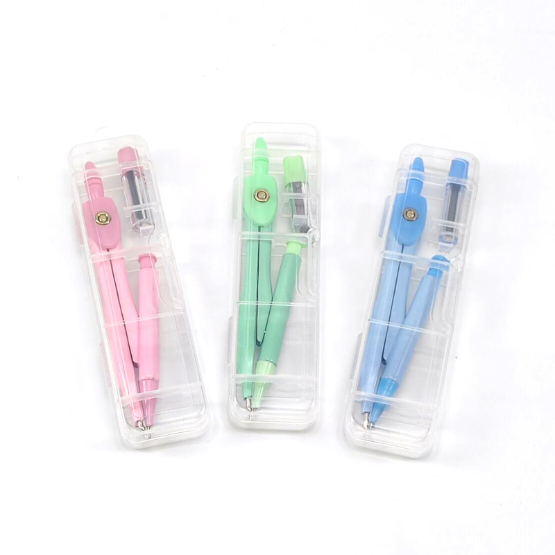 Iskolai felszerelések iránytűk ceruzával, csavaros rajzeszközzel matematikai vonalzó fekete aranyos kawaii