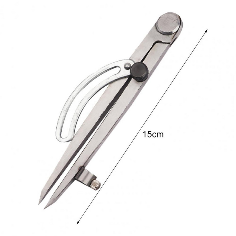 Profesionāls oglekļa tērauda spārnu kompass, izturīga konstrukcija, kokapstrādes apļa ražotājs, 6 collas