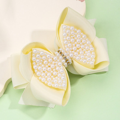 Sweet Pearl Juukseklambrid Boutique Roosa Rhinestone Bowknot Juuksenõelad Tüdrukutele Juuste kujundamise Tööriistad Peakatted Laste Juuste Aksessuaarid
