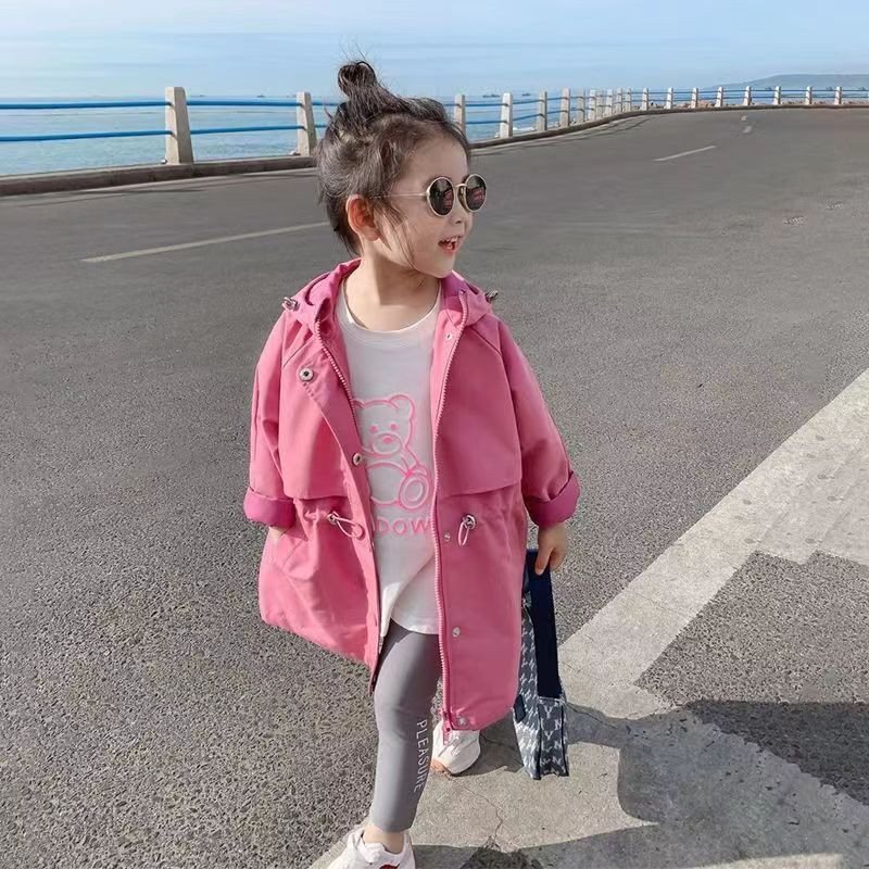 Nova jesenska odjeća za djevojčice Nova dječja korejska verzija jakne vjetrovke Dječji kaput u stranom stilu Suknja 2 4 6 8T 2023