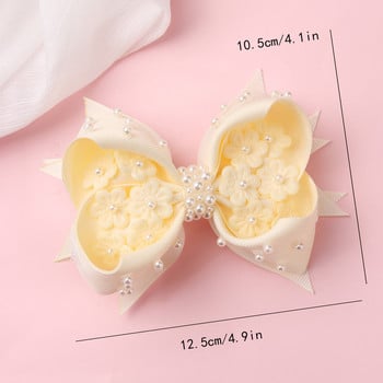 Kawaii Girls Bowknot Hairpins Lace Flower Butterfly Hair Clip New Lace Pearl Hair Bow Clips Boutique Headwear Hair Styling Tools