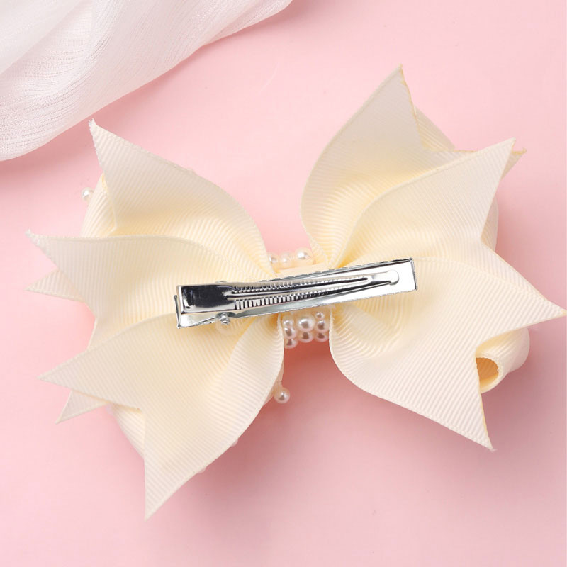 Kawaii ukosnice s mašnom za djevojčice Čipkasti cvijet Leptir kopča za kosu Nova čipkana biserna mašna za kosu Štipaljke za kosu Butik pokrivala za kosu Alati za oblikovanje kose