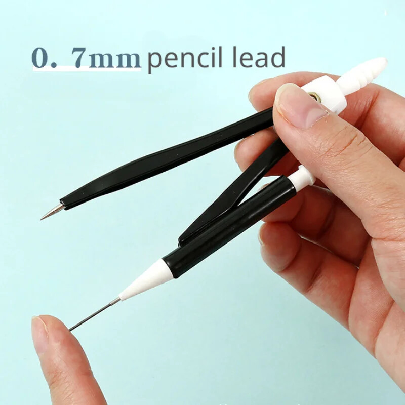 1 Vienkrāsu metāla kompasu komplekts rasēšanas piederumiem skolēniem, rakstāmpiederumiem, biroja izstrādājumiem