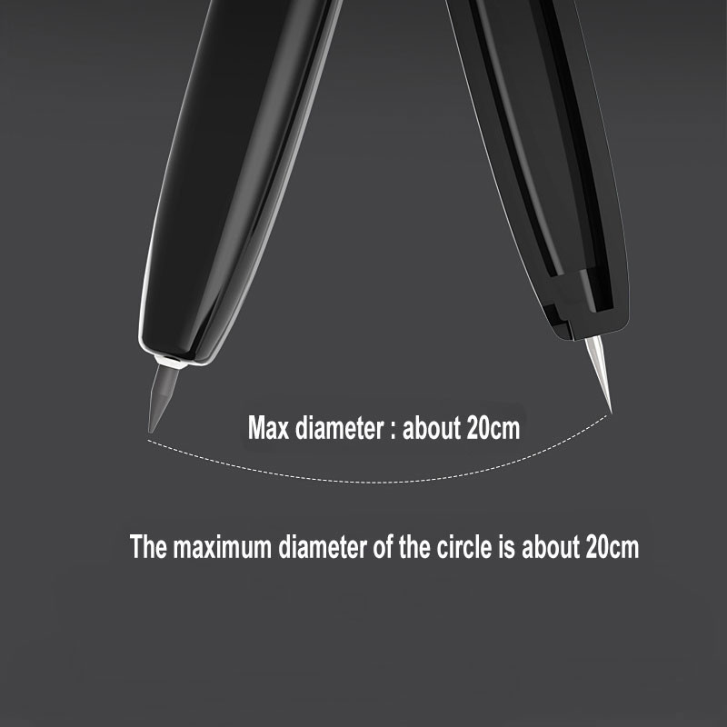 Daudzfunkcionāls kompass lineāls ar aizsargapvalku zīmuli, mākslas dizaina zīmēšanas rīks Biroja skolas studentu rakstīšanas rakstāmpiederumi