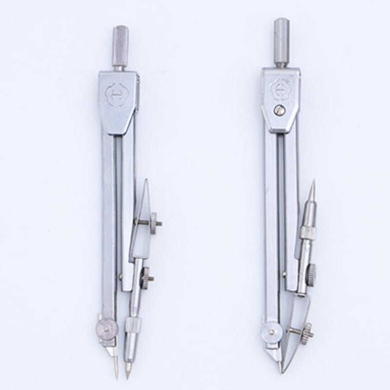 1 tk hõbedane metallist kompass kirjatarvete värvimise tööriistade kompassid töötajatele, kes joonistavad kompasse ringjoonistuskompass