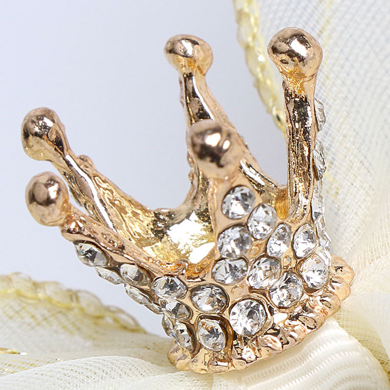 Korejska modna dječja ukosnica Ukosnica za glavu Lijepa djevojka Princeza Mrežasta mašna Kruna Štipaljka za kosu Rođendanski darovi Dodaci za kosu