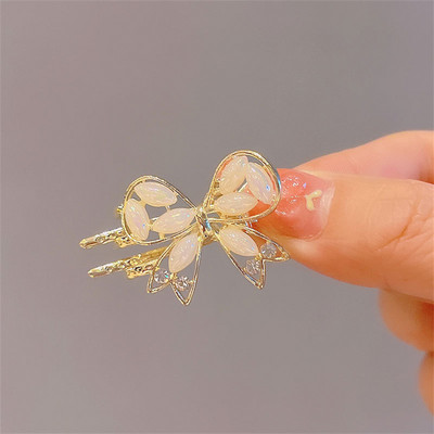 Új, gyönyörű virággyöngy kis klip hajcsat női rózsaszín édes törött haj oldal frufru klip haj kiegészítők fejdísz