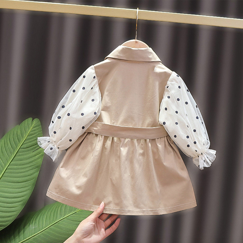 Jachetă și paltoane din dantelă, mâneci cu buline, pentru copii, fetițe, 1-4 ani, 2021, haine noi pentru copii, jachete